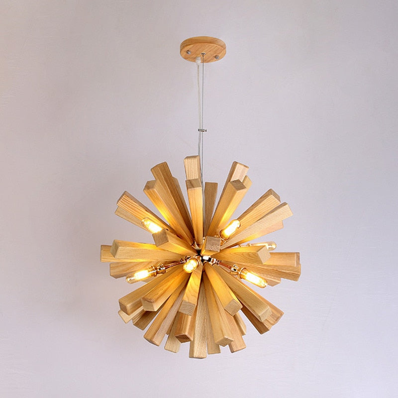 Burst - Wooden Pendant Light