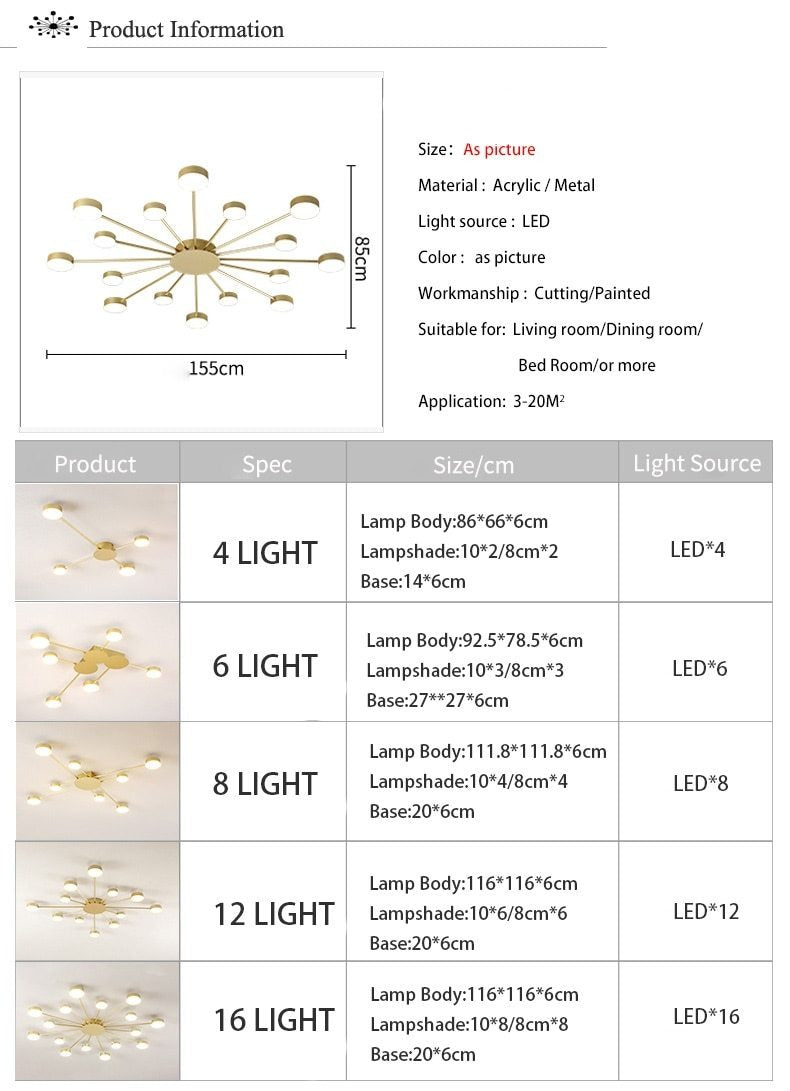 Drexel - Irregular Spoke Round Ceiling Light