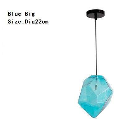 Chunk Of Crystal - Colorful Modern Glass Pendant Light