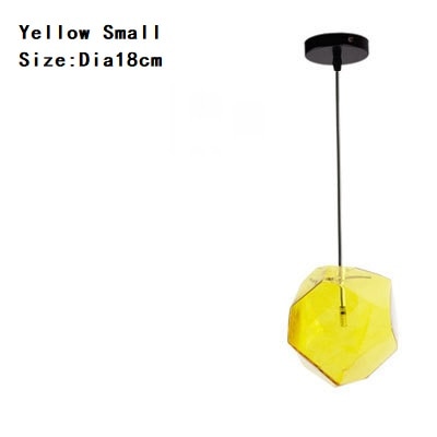 Chunk Of Crystal - Colorful Modern Glass Pendant Light