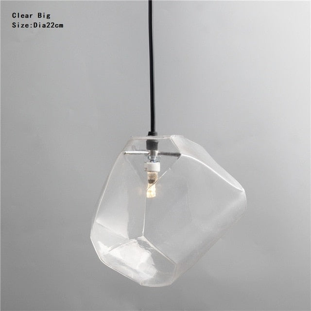 Chunk Of Crystal - Colorful Modern Glass Pendant Light