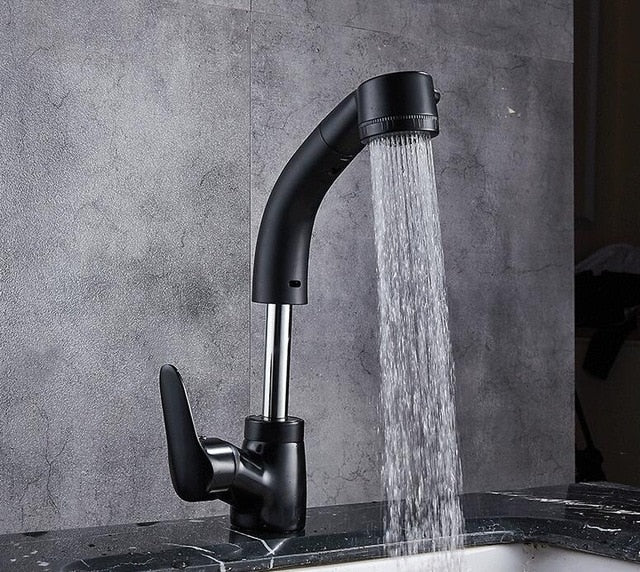 Pull Out Bathroom Sink Faucet