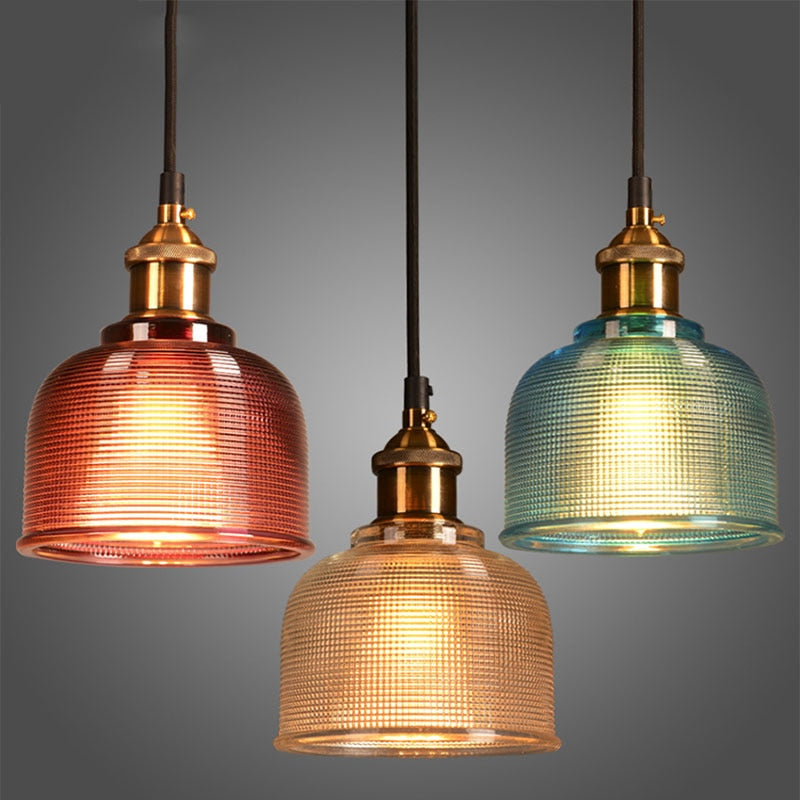 Sosie - Retro European Color Glass Pendant Light