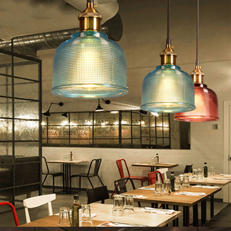 Sosie - Retro European Color Glass Pendant Light