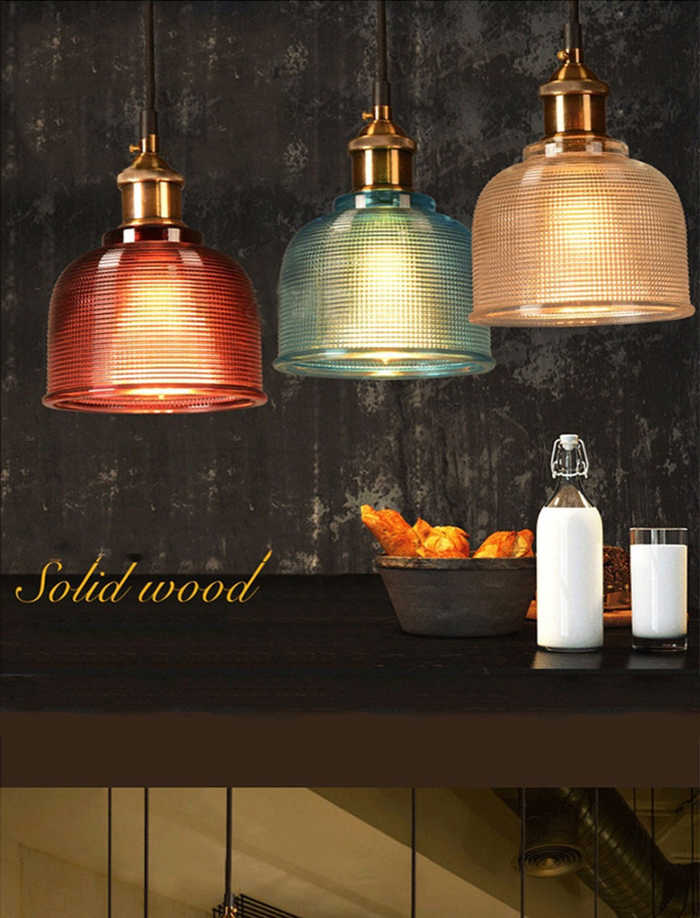 Sosie - Retro European Color Glass Pendant Light