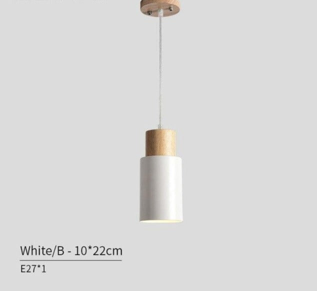 Ambrose - Modern Nordic Long Hanging Wood Light
