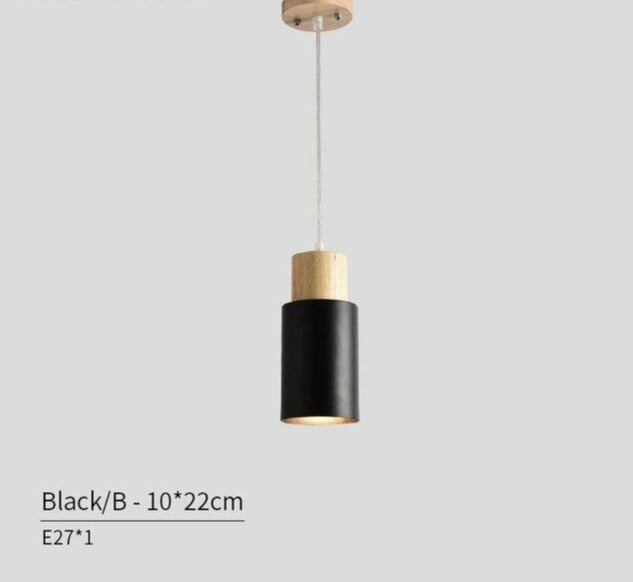 Ambrose - Modern Nordic Long Hanging Wood Light