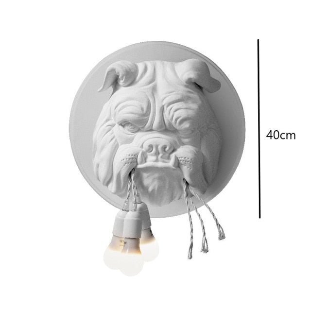 Bulldog Wall Light Lamp Decoration
