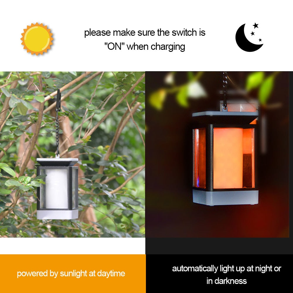 LED Solar Hanging Light for Garden