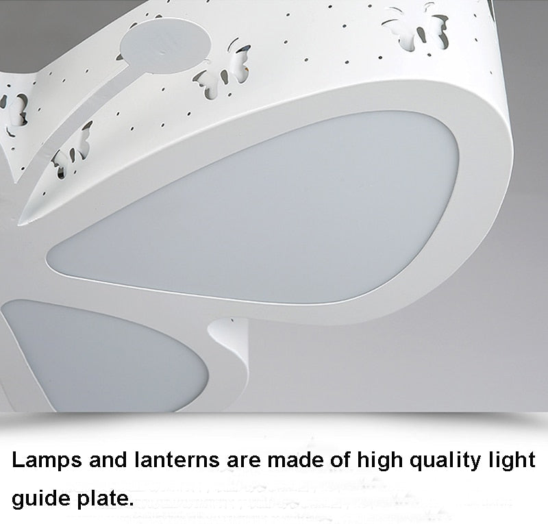 Modern Butterfly LED Ceiling Lamp for Kids Room