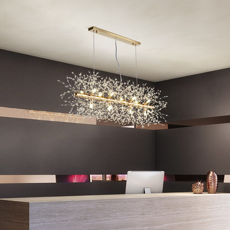 Snowflake Crystal Living & Dining Room Chandelier