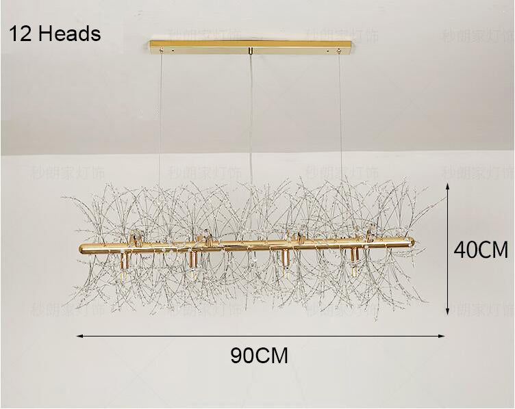 Snowflake Crystal Living & Dining Room Chandelier