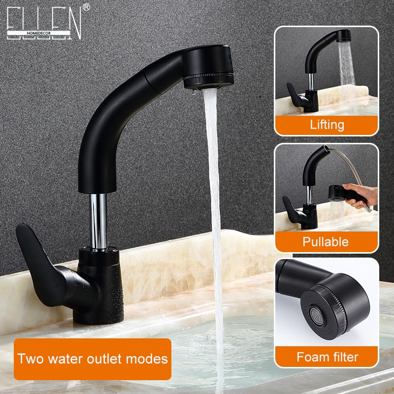Pull Out Bathroom Sink Faucet
