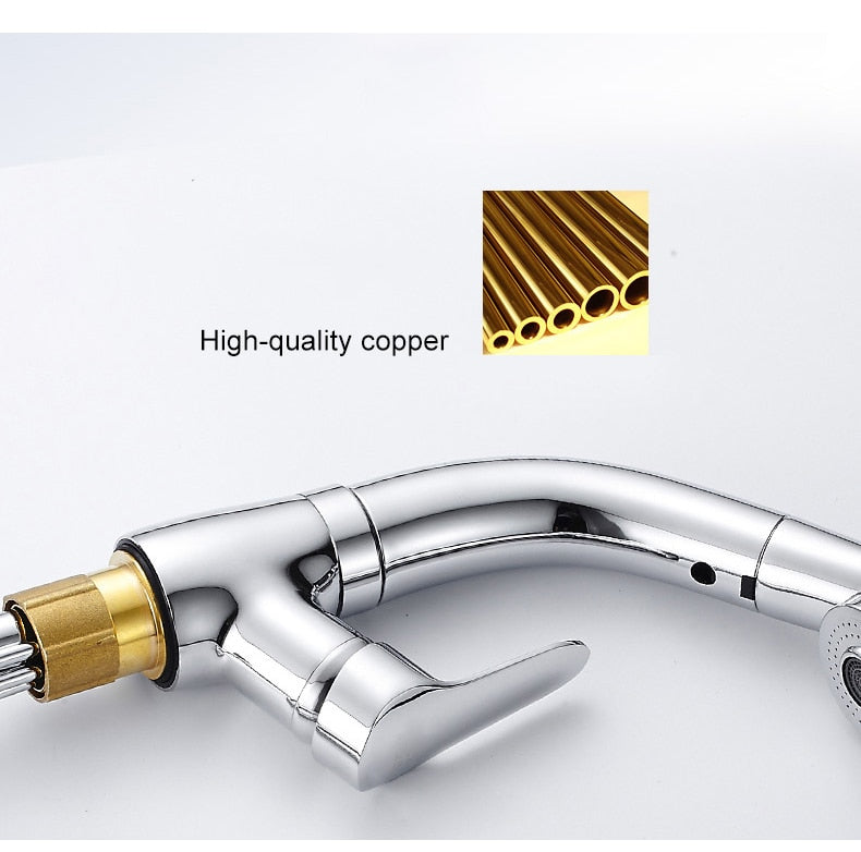 Pull Out Bathroom Sink Faucet