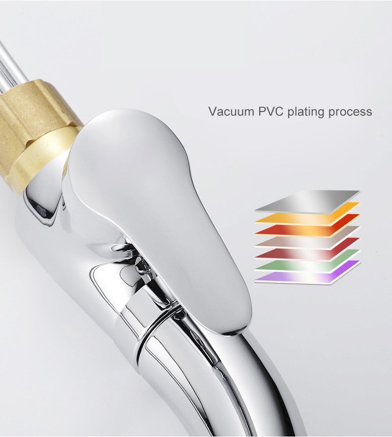 Pull Out Bathroom Sink Faucet