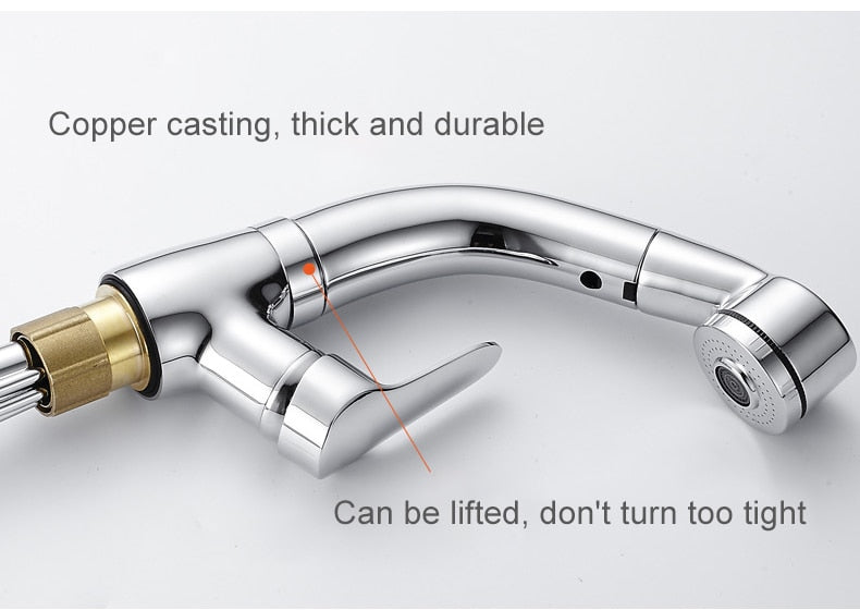 Pull Out Bathroom Sink Faucet