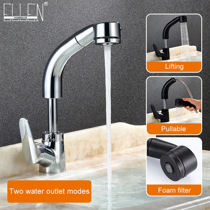 Pull Out Bathroom Sink Faucet