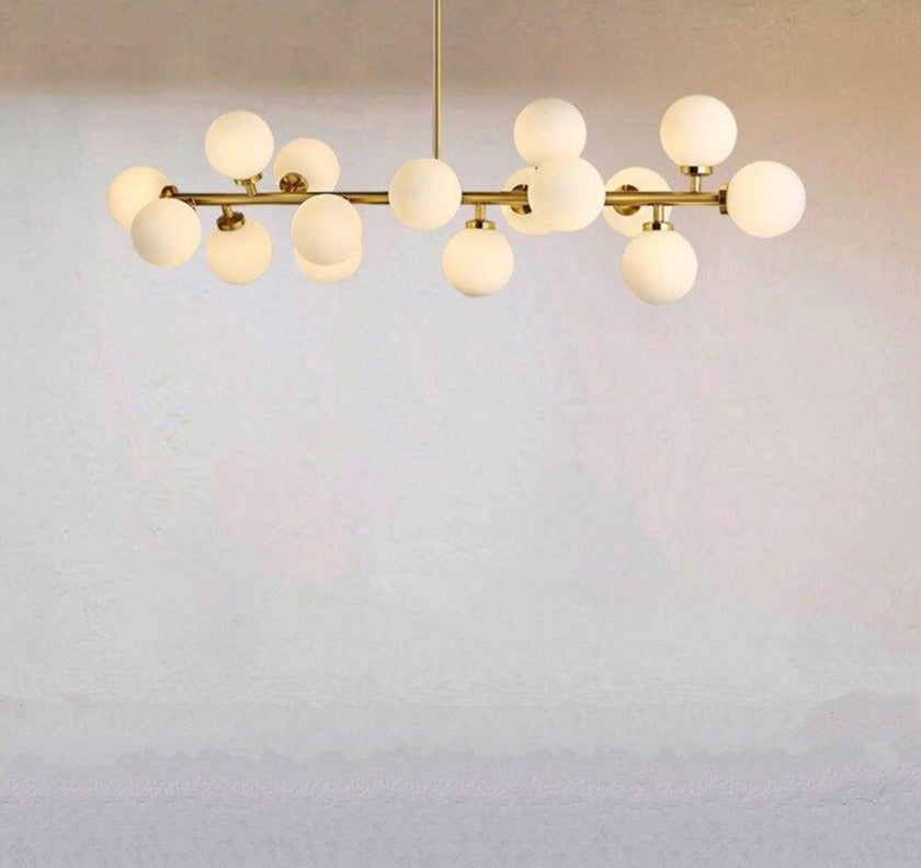 Tiny Glass Globes - Modern Chandelier