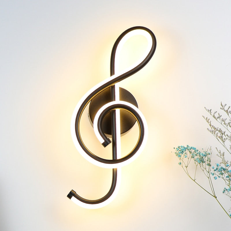 Wall Light Music Clef Shape