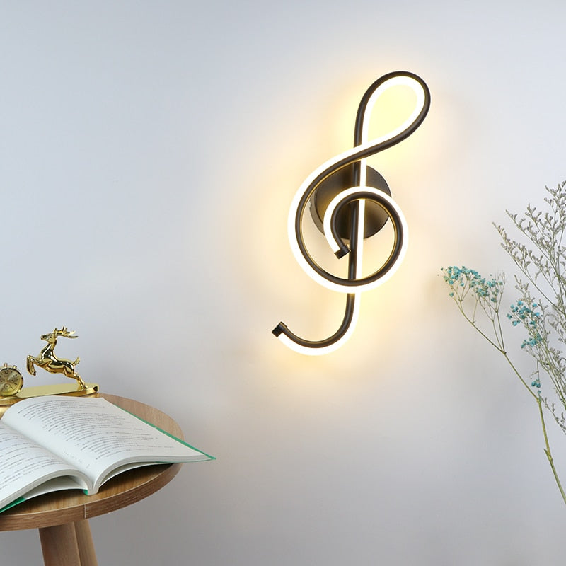 Wall Light Music Clef Shape