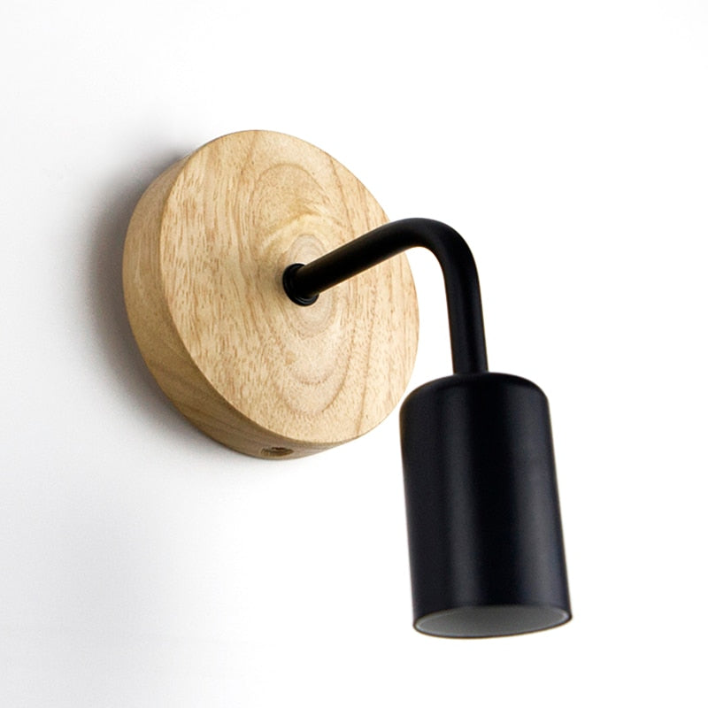 Wood Industrial Loft Wall Lamp