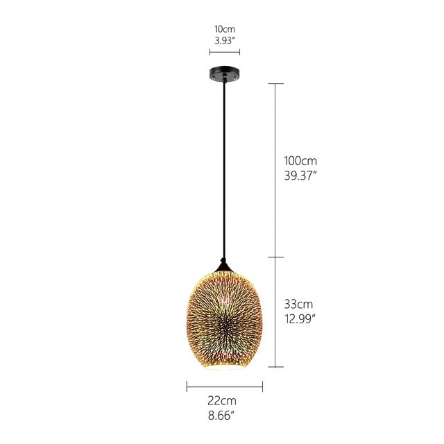 Modern 3D Pendant Lamp