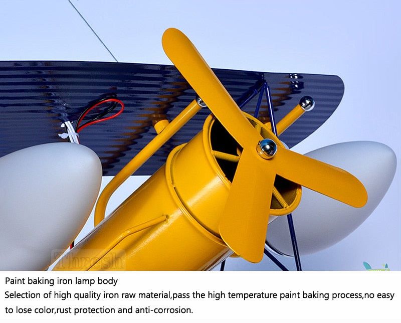 Airplane Hanging Lamp Light Kids Room