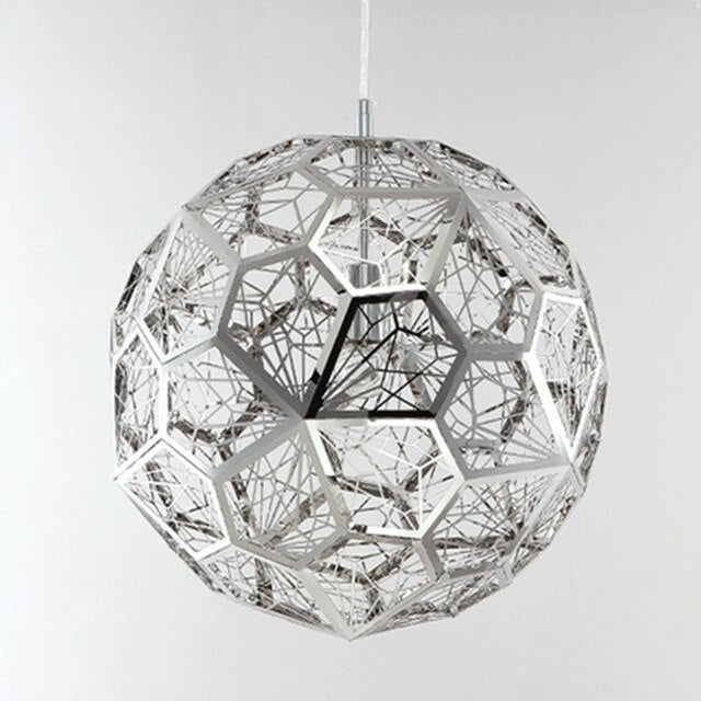 Modern Stainless Steel Diamond Ball Pendant Lights