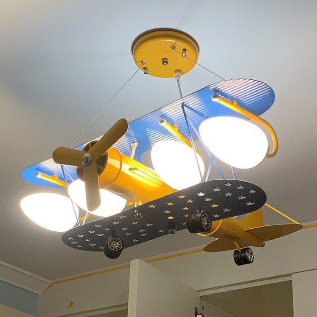 Airplane Hanging Lamp Light Kids Room