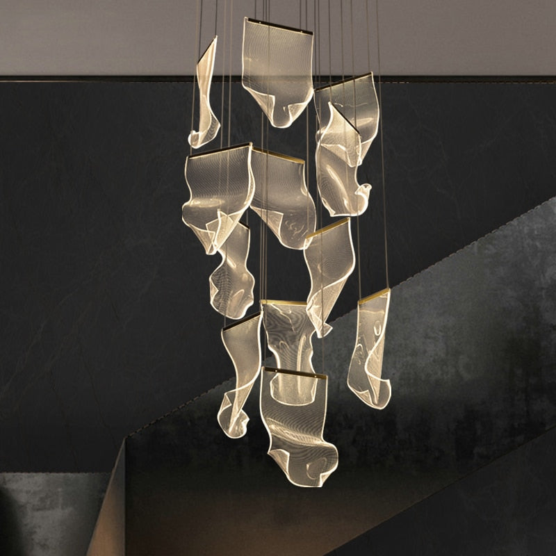 Stair Chandelier Art Ceiling Lamp