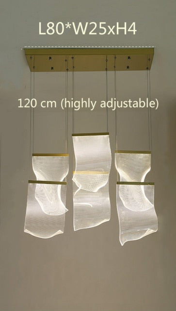 Stair Chandelier Art Ceiling Lamp