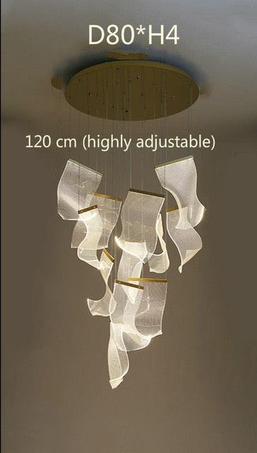 Stair Chandelier Art Ceiling Lamp