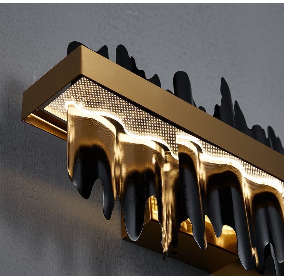 Black Dragons Shard Modern Rectangle Living Room Chandelier