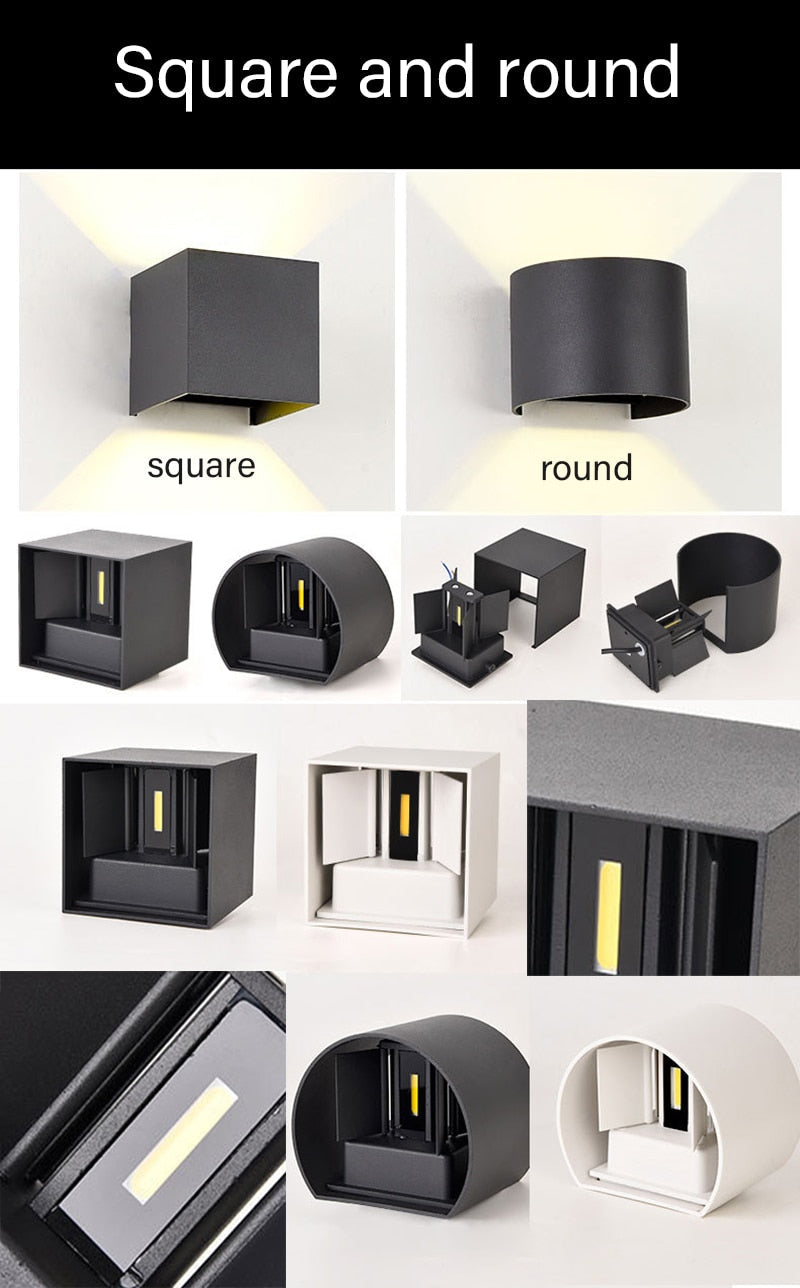 Wall lamp LED motion sensor IP65 waterproof