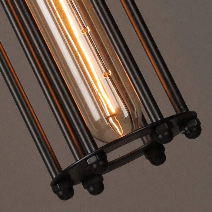 Vintage Country Style Pendant Light - Iron Cage Droplight