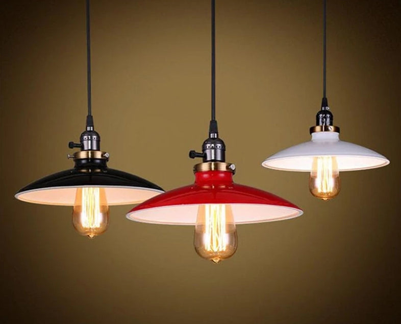 Zelus - Vintage Retro Metal Shade Hanging Lamp
