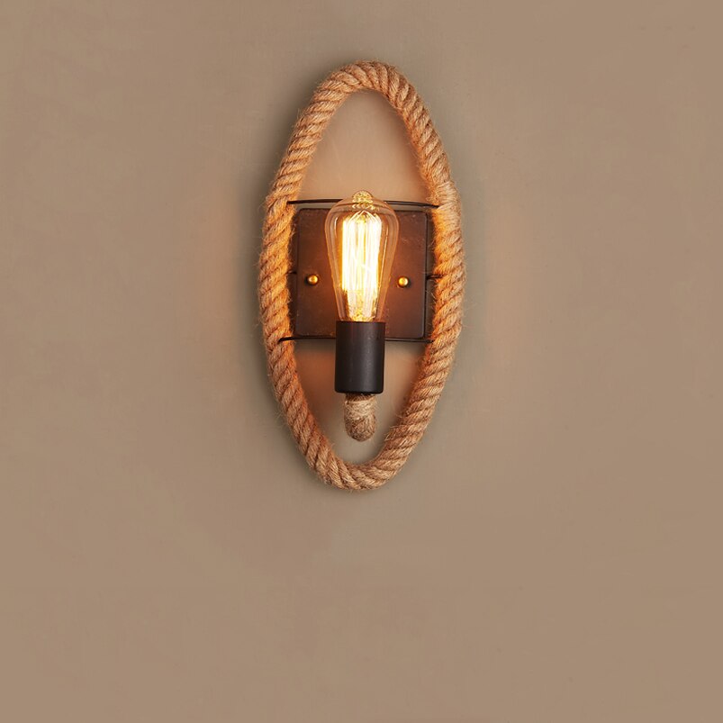 Clove - Round Rope Wrap Wall Lamp