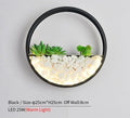 Maximus - Round Metal Wall Mounted Planter Lamp