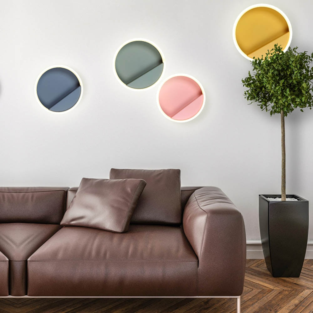 Macarone - Modern Nordic Round LED Wall Lamp