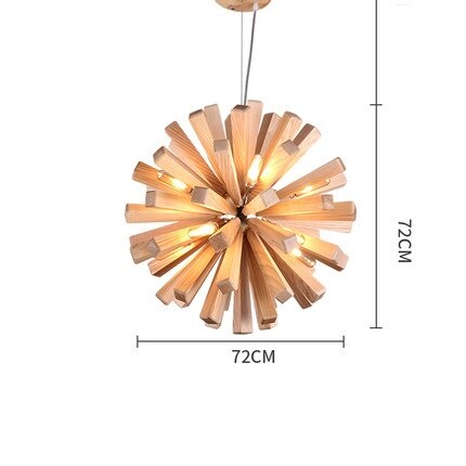 Dandelion - Wooden Pendant Light