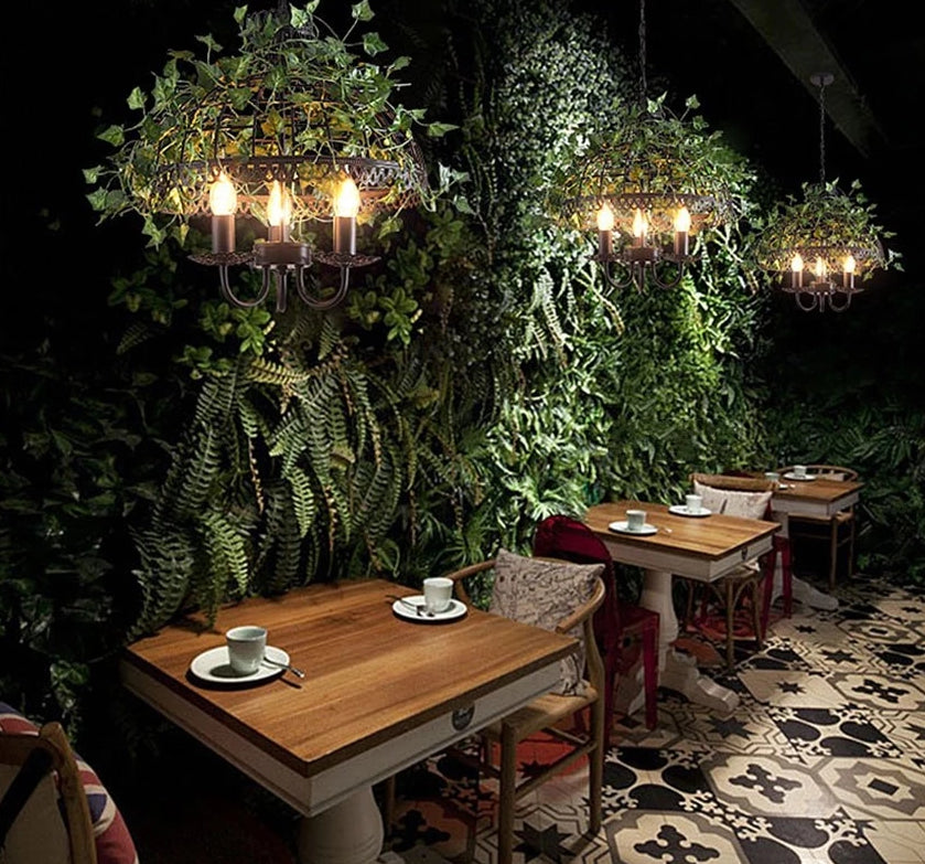 Emory - Vintage Industrial Bird Cage Hanging Lamp