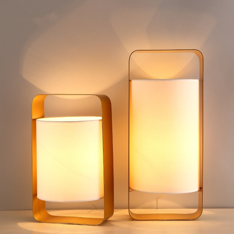 Nate - Modern Frame Floating Lantern Desk Lamp