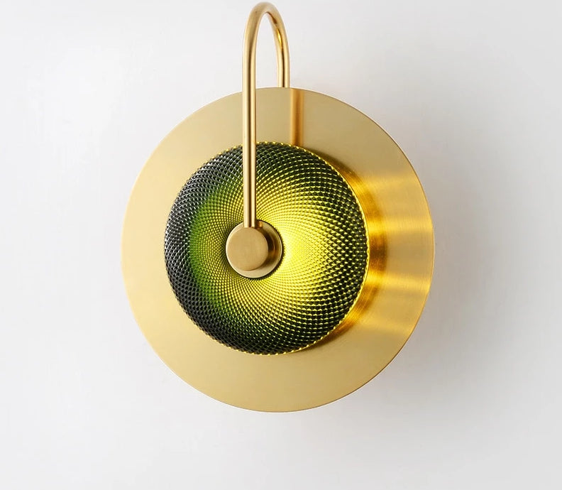 Wattle - Circular Modern Art Deco Wall Lamp