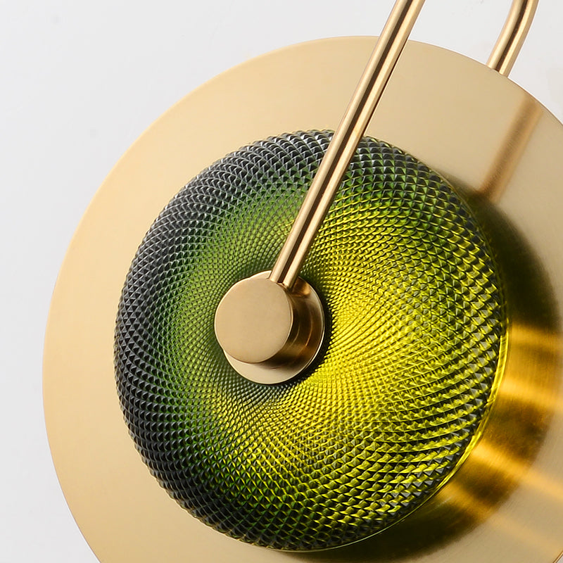 Wattle - Circular Modern Art Deco Wall Lamp