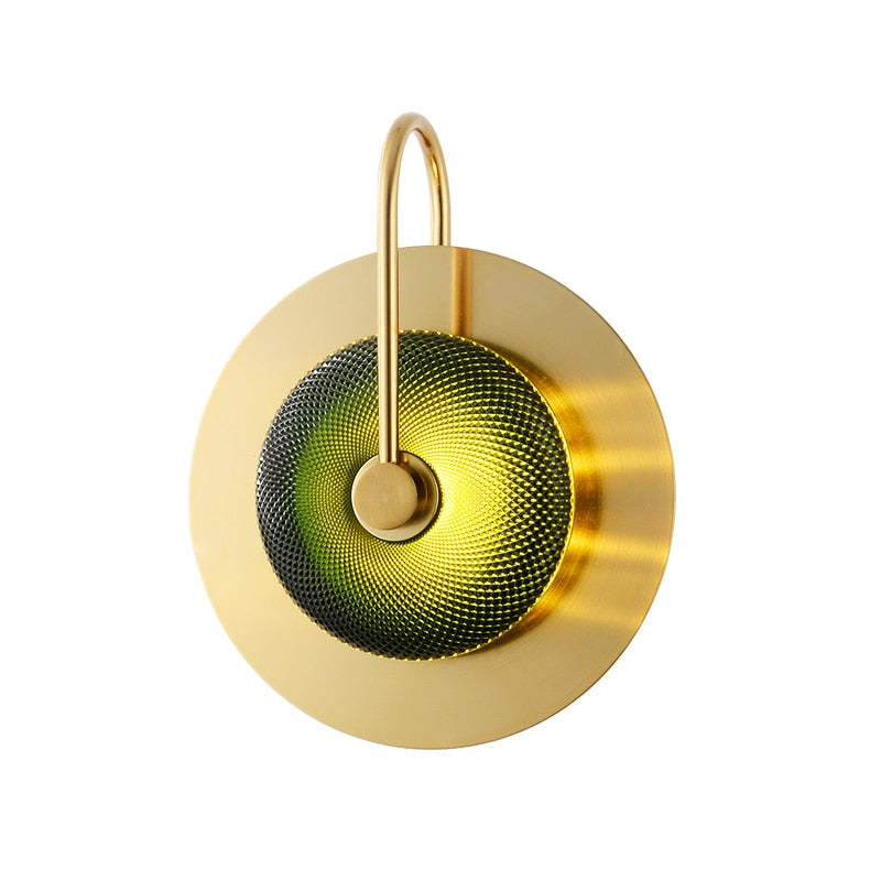 Wattle - Circular Modern Art Deco Wall Lamp